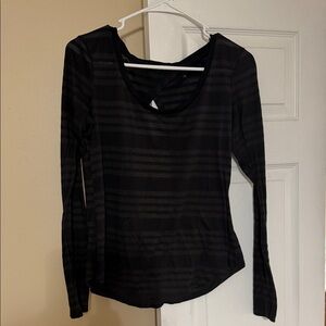 Black Striped Women's Top